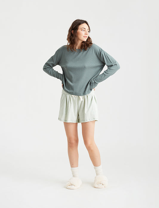 Luxe Rib Modal Soft Touch Long Sleeve Tee