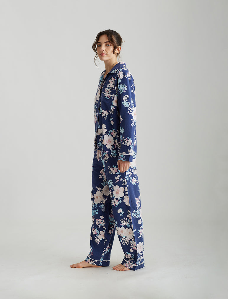 Alice Floral PJ in Navy