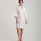 Camille Silk Lace Short Robe