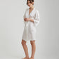 Camille Silk Lace Short Robe