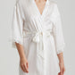 Camille Silk Lace Short Robe