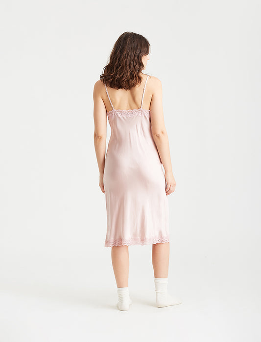 Camille Silk Lace Long Slip