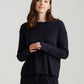 Luxe Rib Modal Boxy Long Sleeve Tee