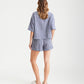Seersucker Gingham Boxer PJ Set