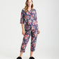 Grace Floral Cotton Silk Crop PJ