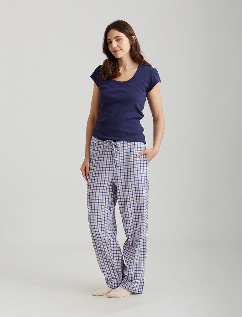 Seersucker Full Length Pant