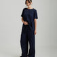 Eloise Stretch Silk Full Length Wide Leg Pant