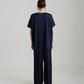 Eloise Stretch Silk Full Length Wide Leg Pant
