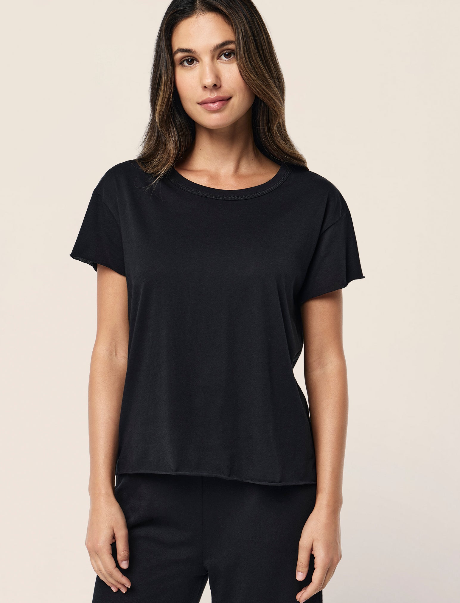 Jada Organic Cotton Knit Boxy Tee