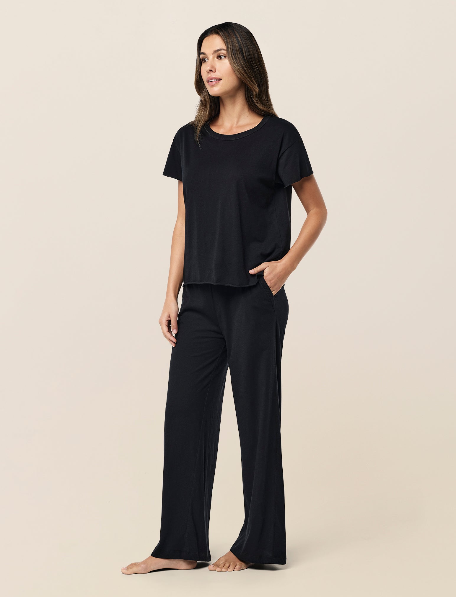 Jada Organic Cotton Knit Boxy Tee