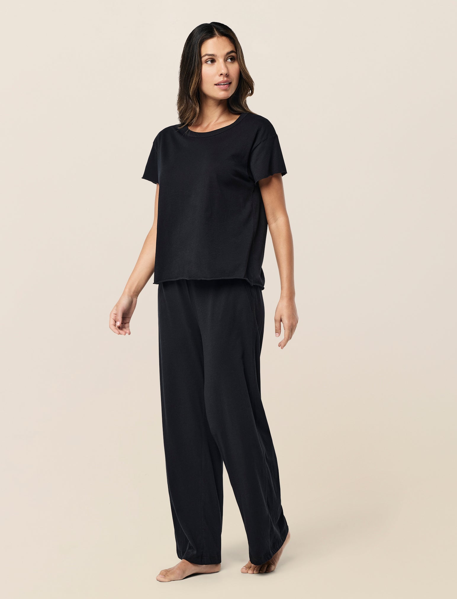 Jada Organic Cotton Knit Boxy Tee