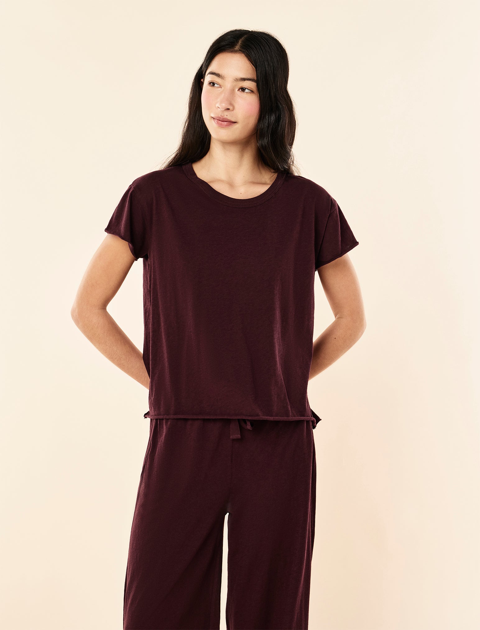 Jada Organic Cotton Knit Boxy Tee
