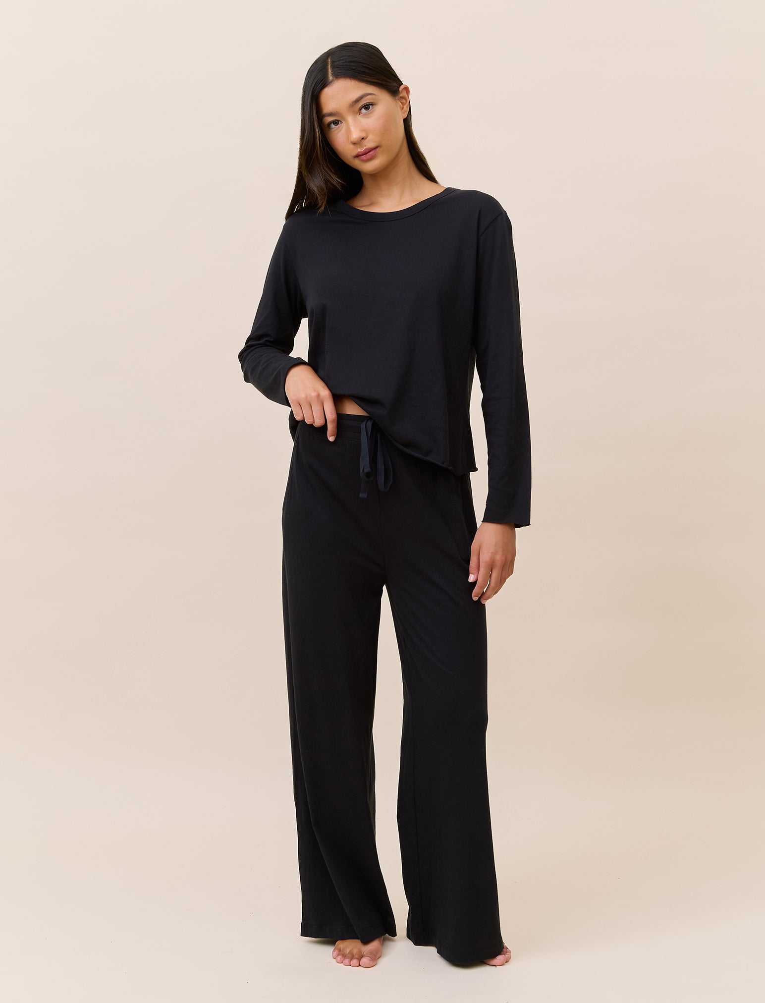 Jada Organic Cotton Boxy Long Sleeve Tee