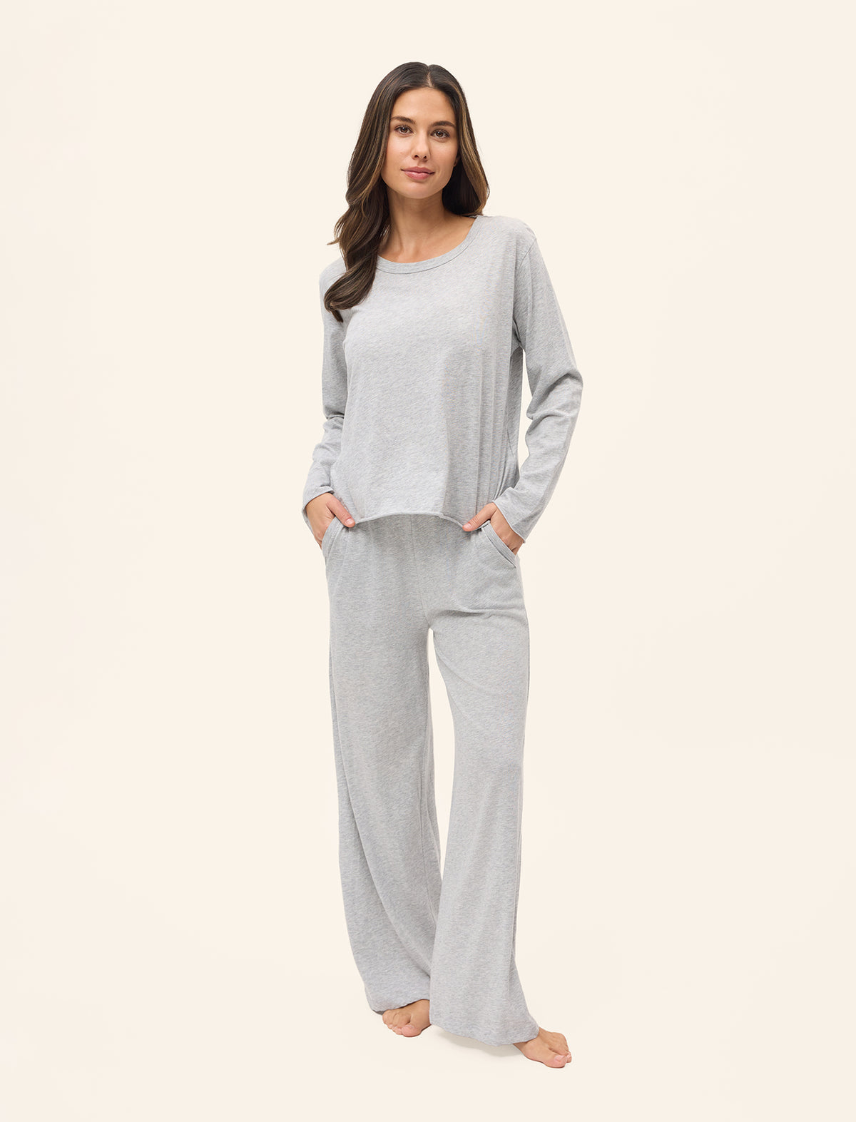 Jada Organic Cotton Boxy Long Sleeve Tee