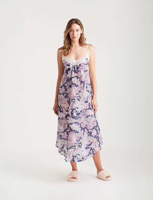 Ella Lace Front Maxi Nightie