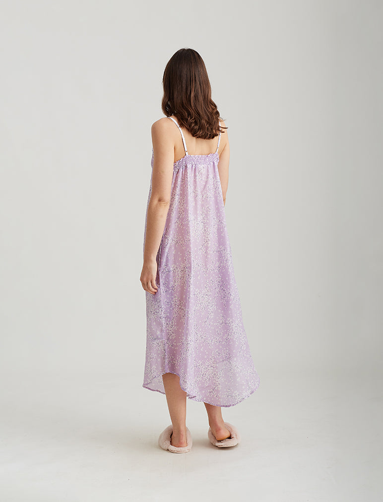 Cheri Blossom Lace Front Maxi Nightie