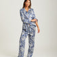 Dreamscape Full Length Silk Piped PJ