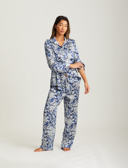 Dreamscape Full Length Silk Piped PJ