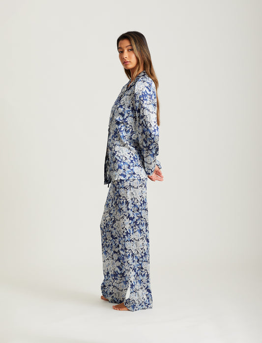 Dreamscape Full Length Silk Piped PJ
