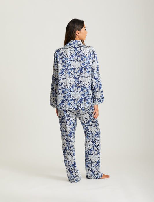 Dreamscape Full Length Silk Piped PJ