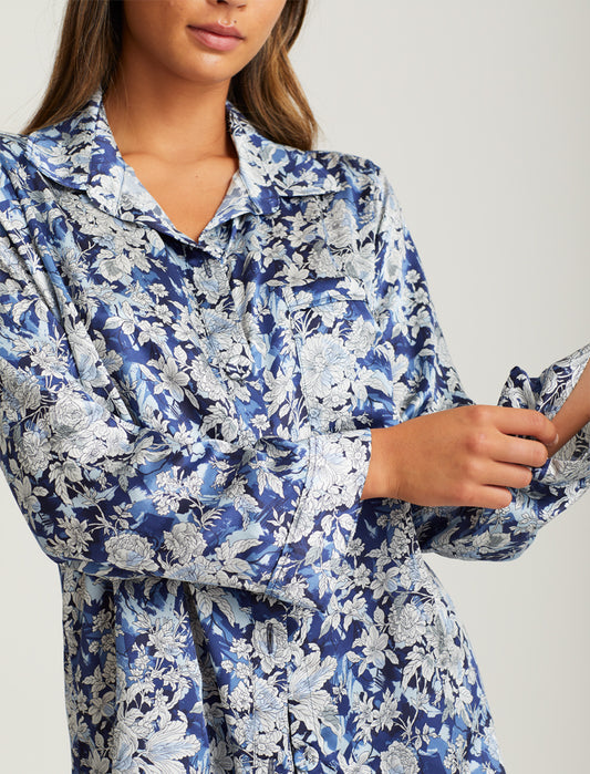 Dreamscape Full Length Silk Piped PJ