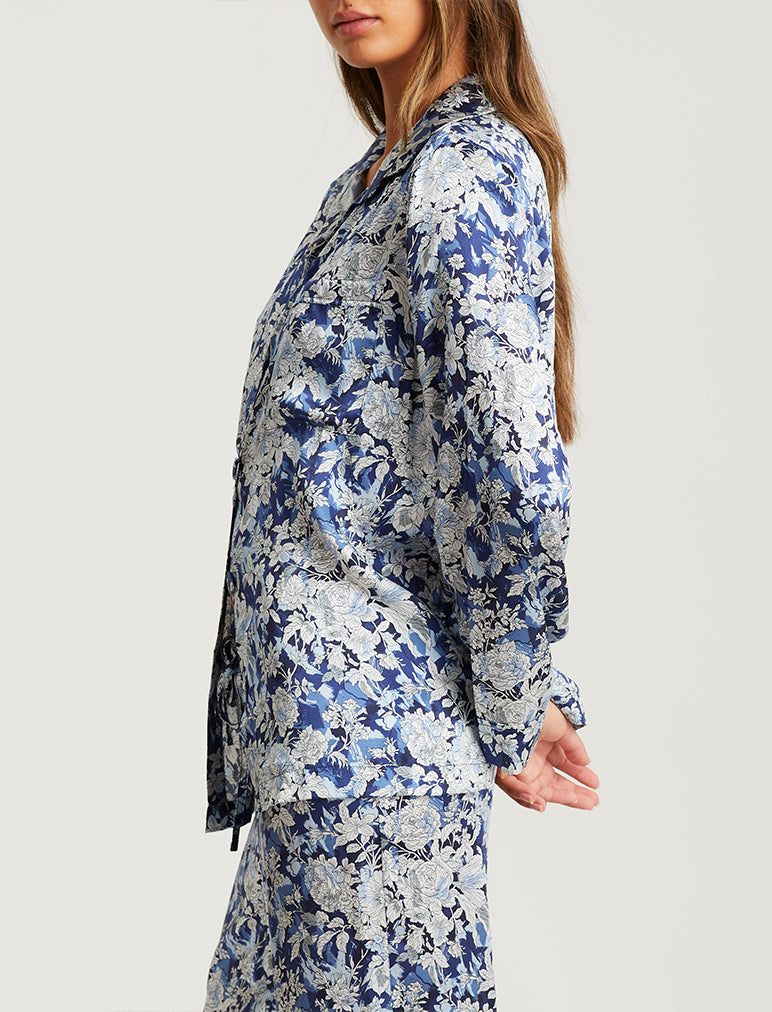 Dreamscape Full Length Silk Piped PJ