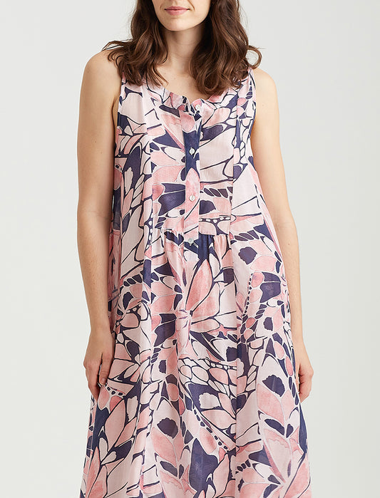 Papillon Panel Front Maxi Nightie