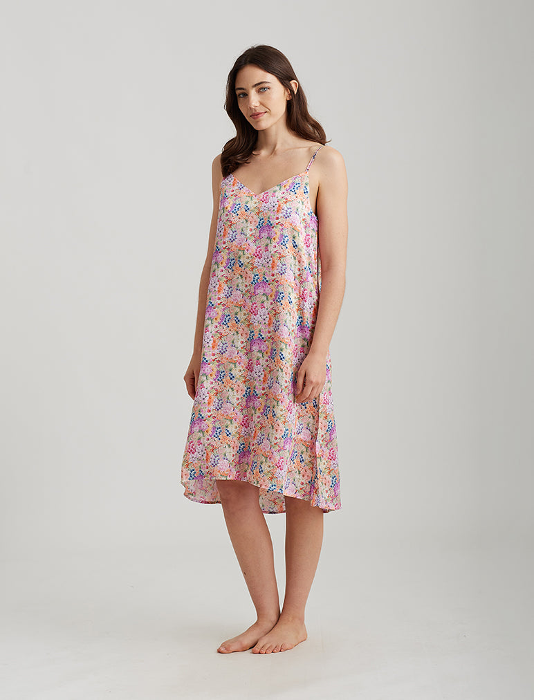 Painted Travels Silk Slip