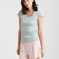 Milla Rib Shelf Bra S/Slv Tee