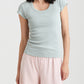 Milla Rib Shelf Bra S/Slv Tee