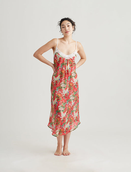 Clara Lace Front Maxi Nightie
