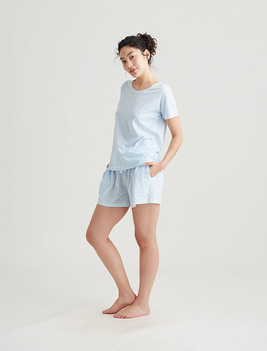 Jada Organic Chevron Boxer PJ Set
