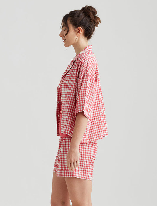 Seersucker Short Sleeve Shirt
