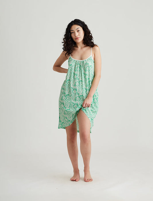 Sophia Paisley Strappy Midi Nightie