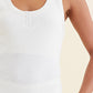 Milla Rib Shelf Bra Henley Tank