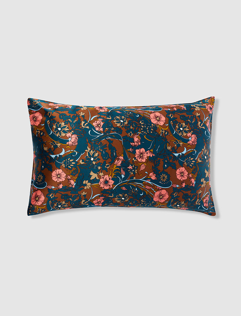 Karen Walker '60s Floral Silk Pillow Slip