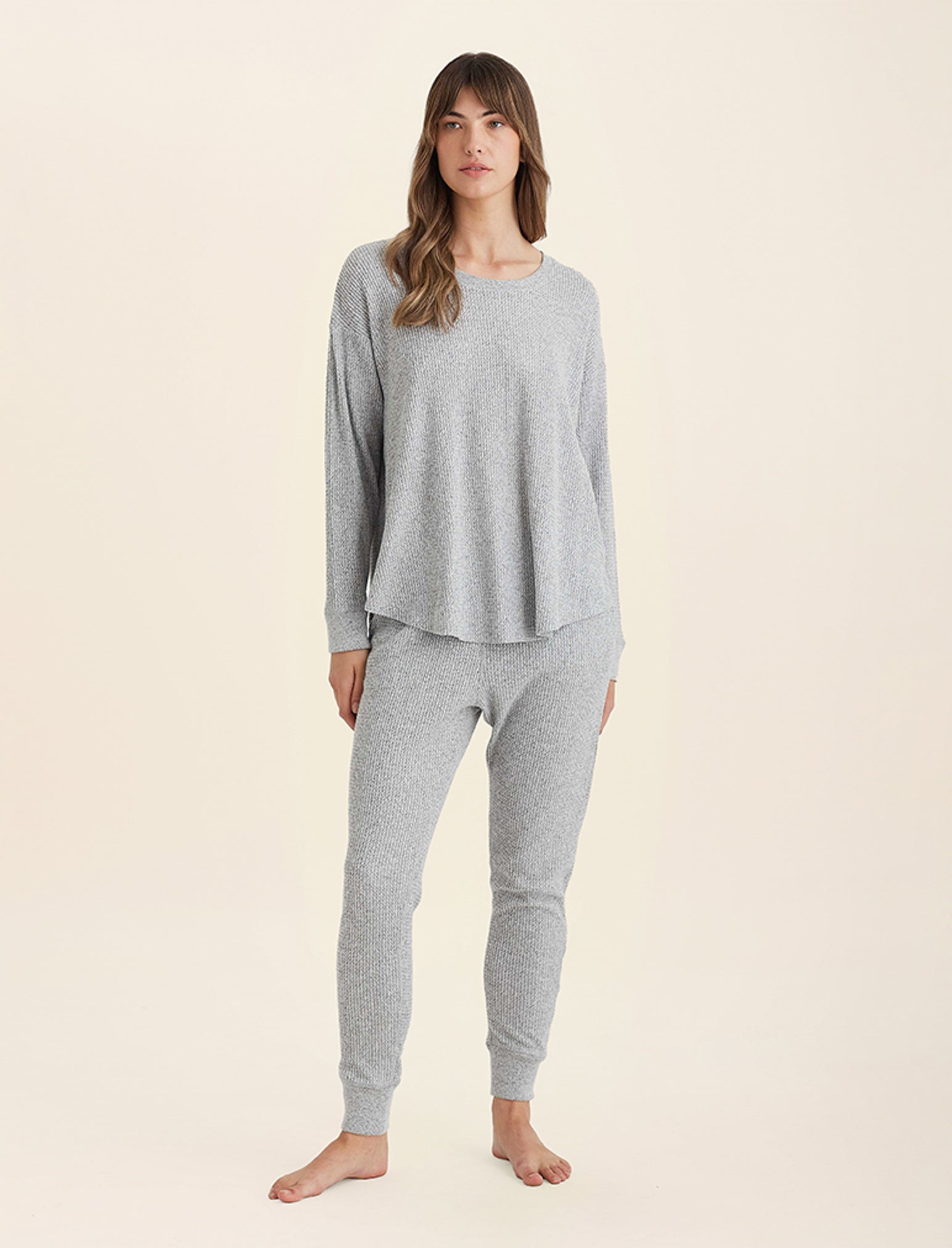 Super Soft Waffle LS Relaxed Top