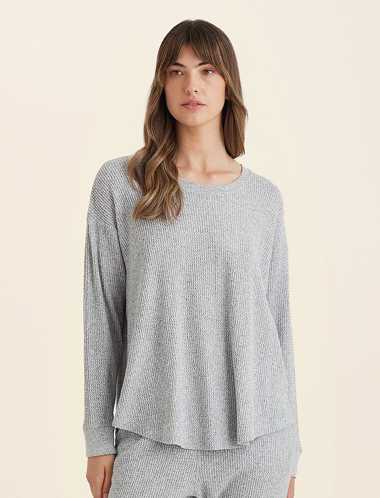 Super Soft Waffle LS Relaxed Top