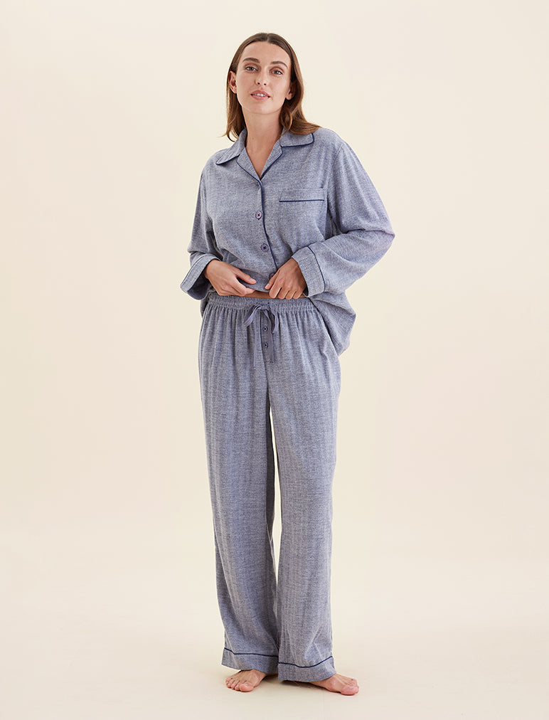 Super Soft Brushed Herringbone PJ