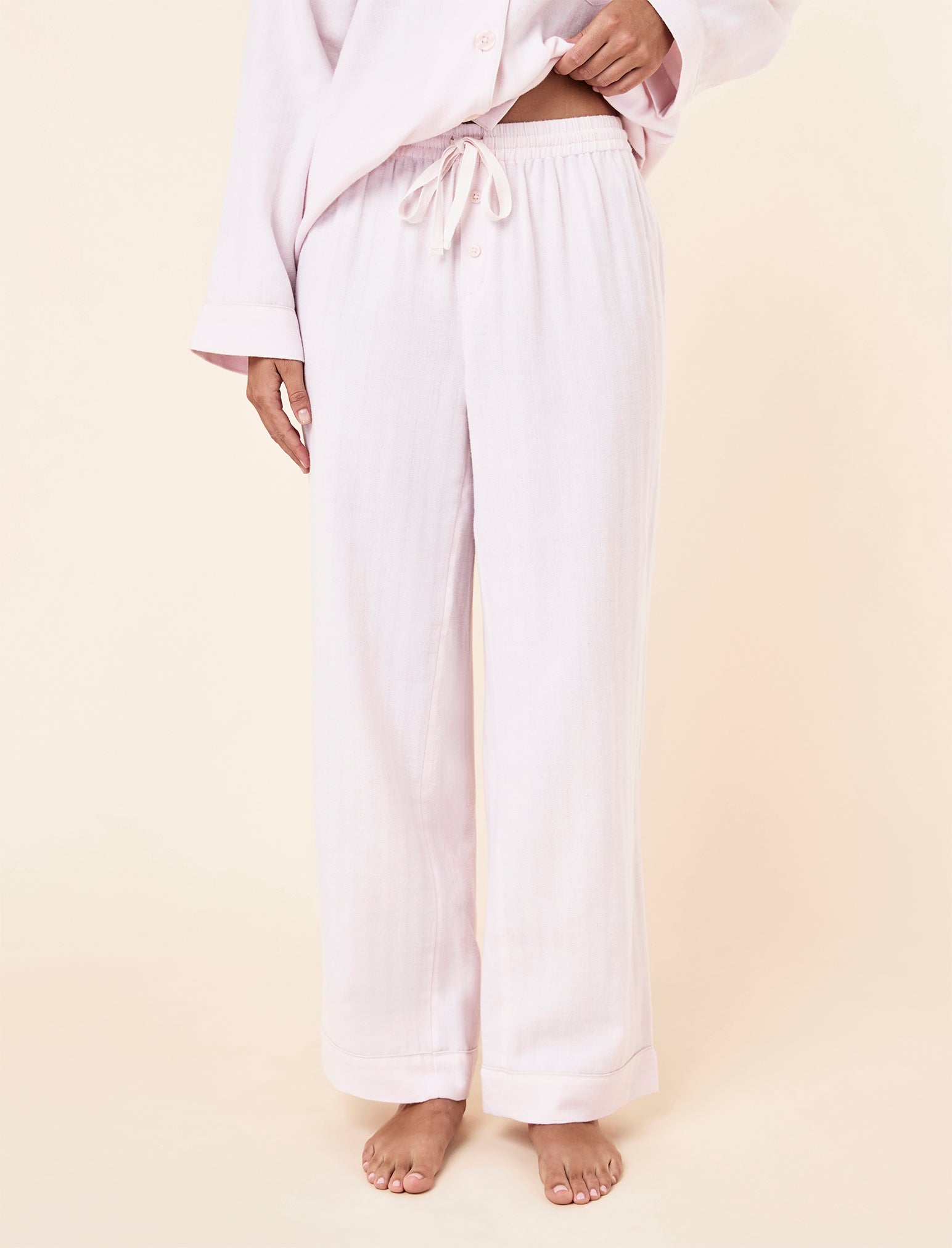 Super Soft Brushed Herringbone PJ Set