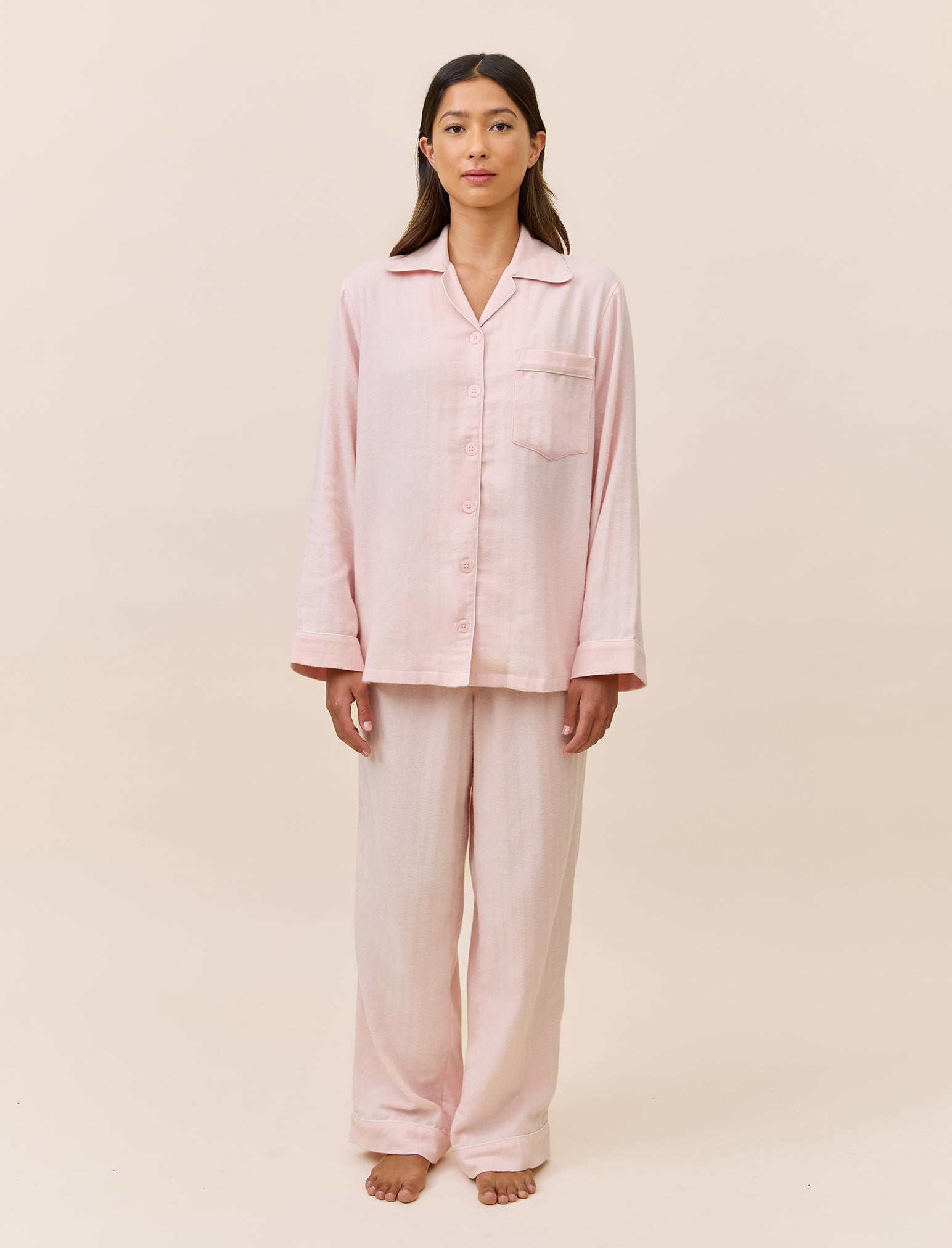 Super Soft Brushed Herringbone PJ