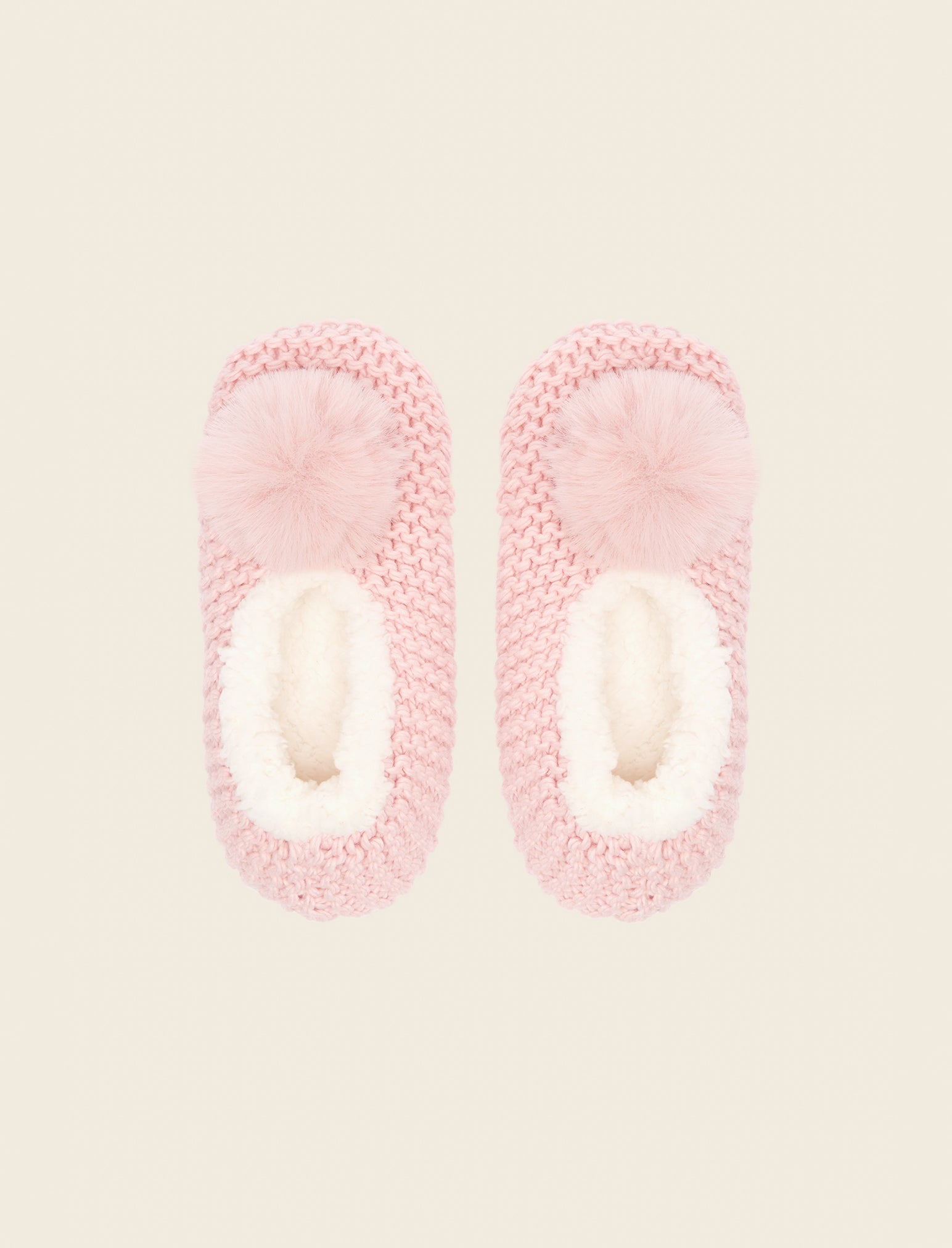 Cosy Cable Slipper Socks