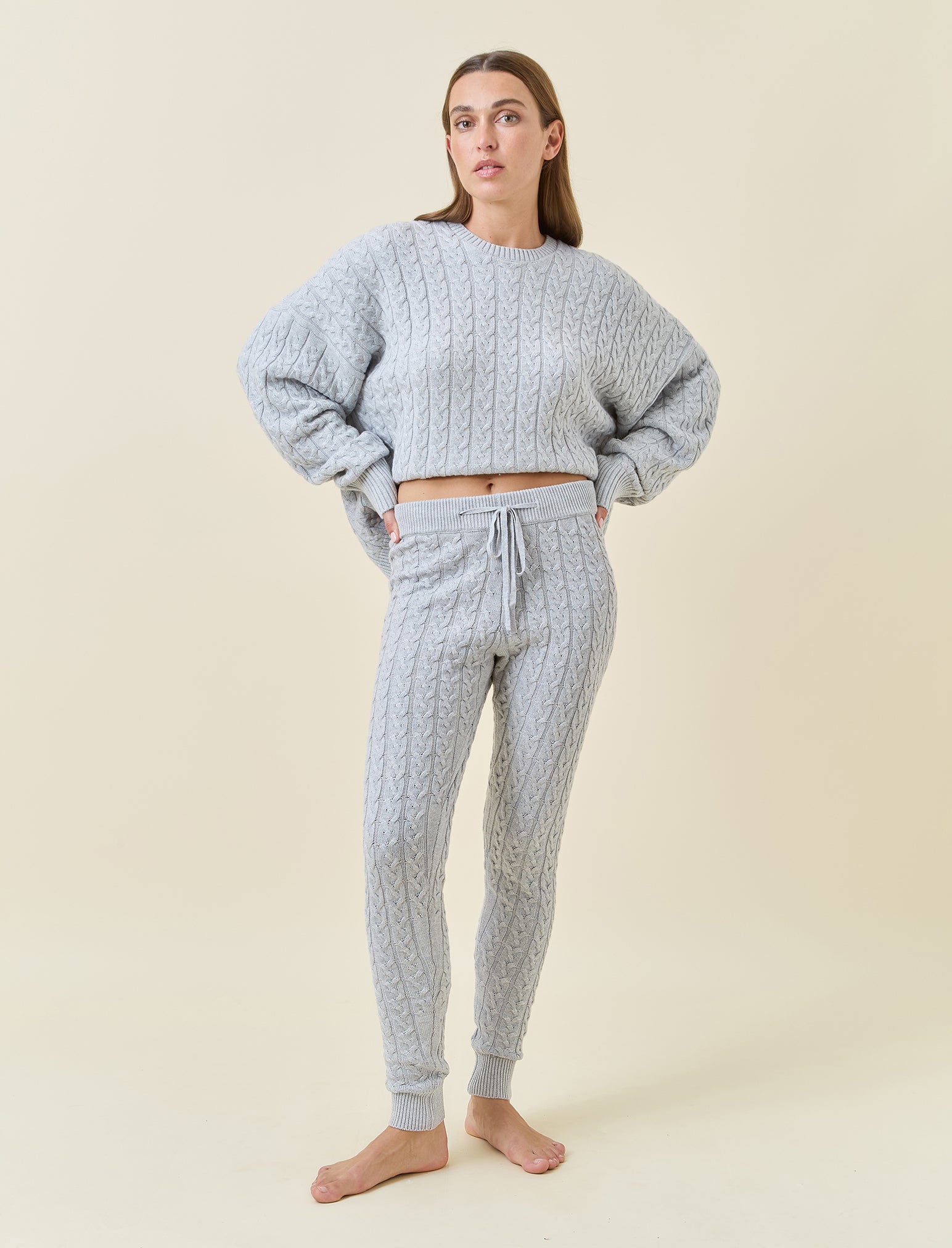 Cosy Cable Cotton Cashmere Legging