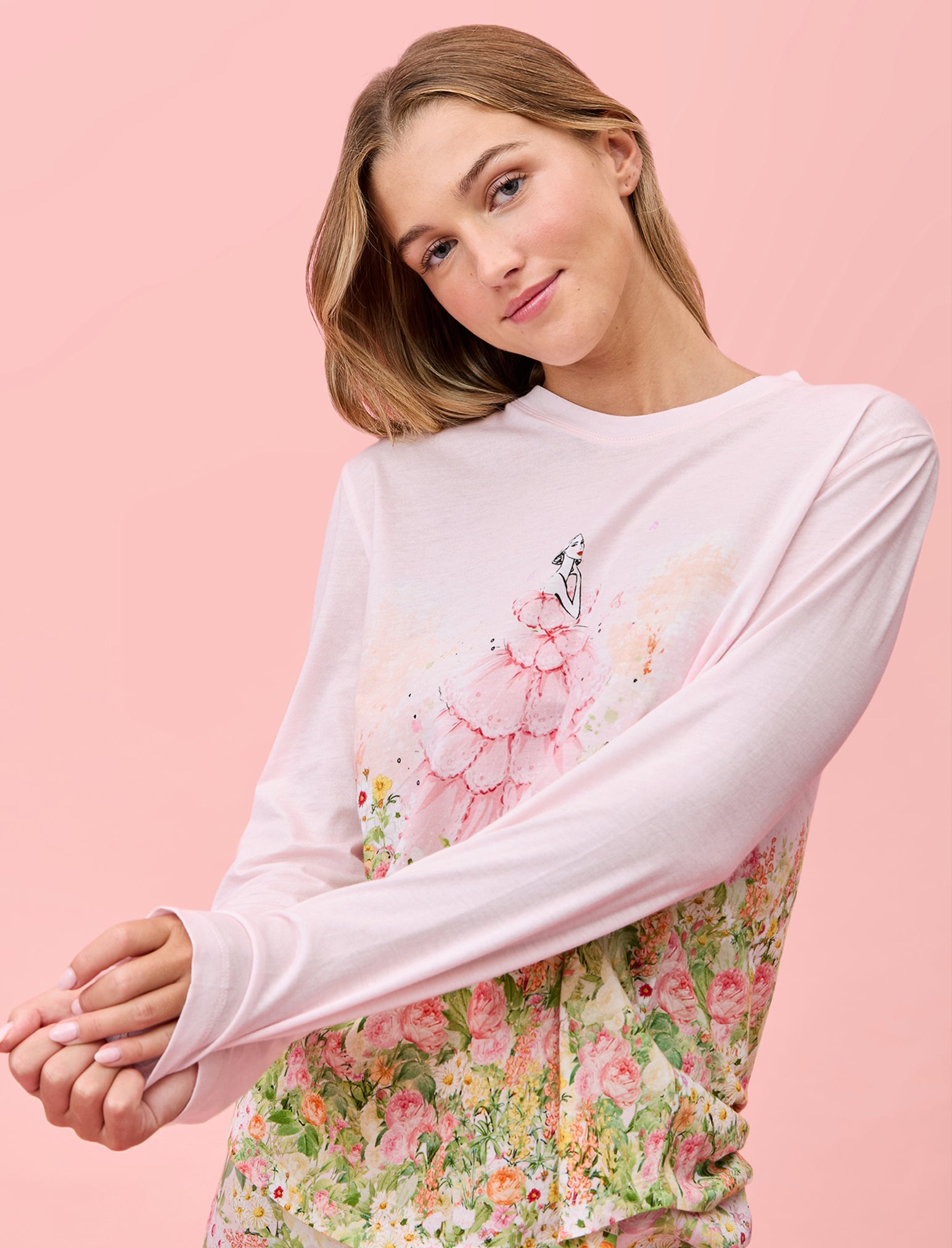 Secret Garden FL Pant and Organic Cotton LS Top