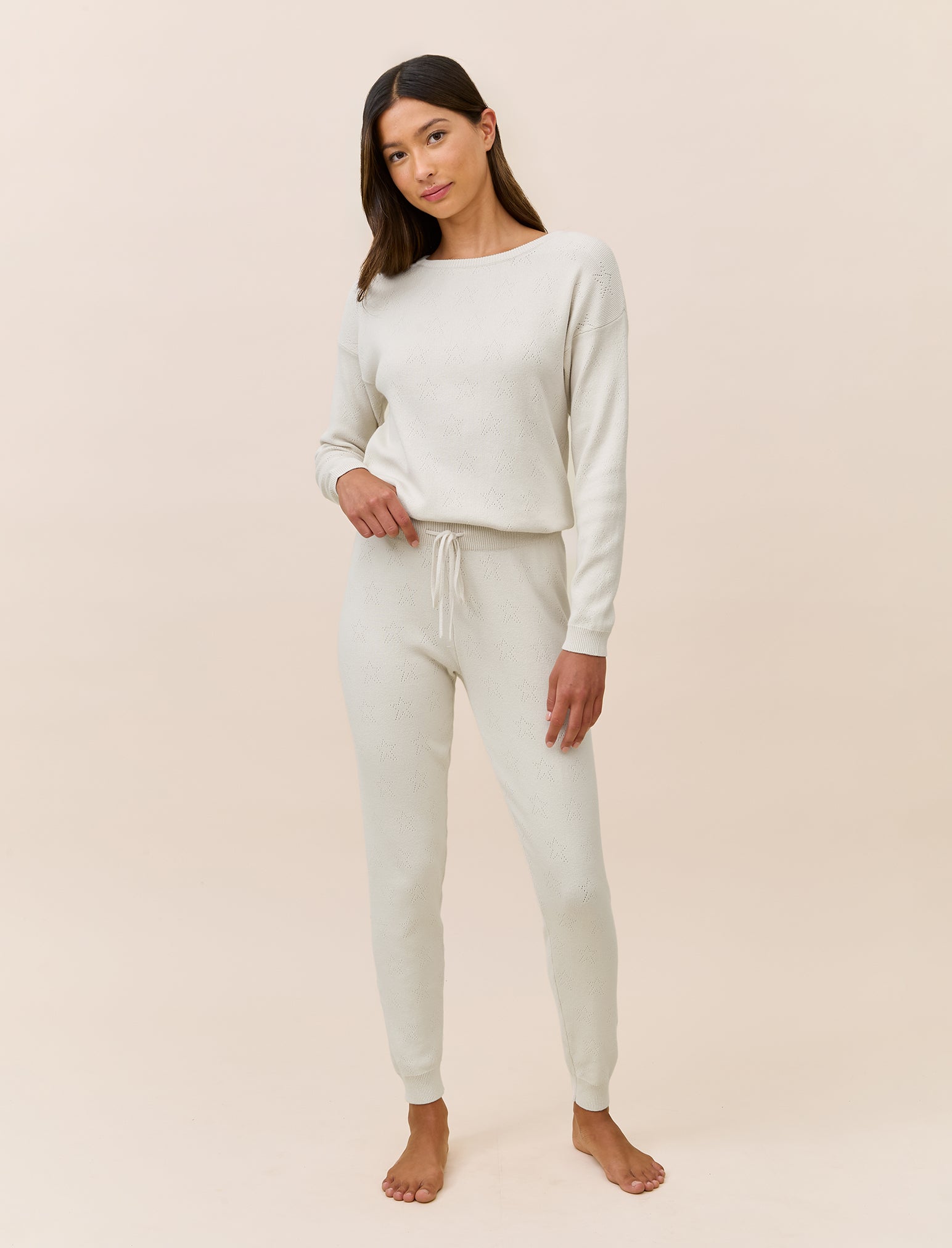 Cosy Pointelle Long Sleeve Top and Jogger