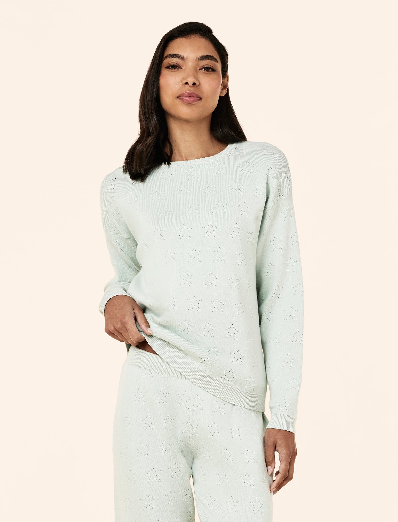 Cosy Pointelle Long Sleeve Top and Jogger
