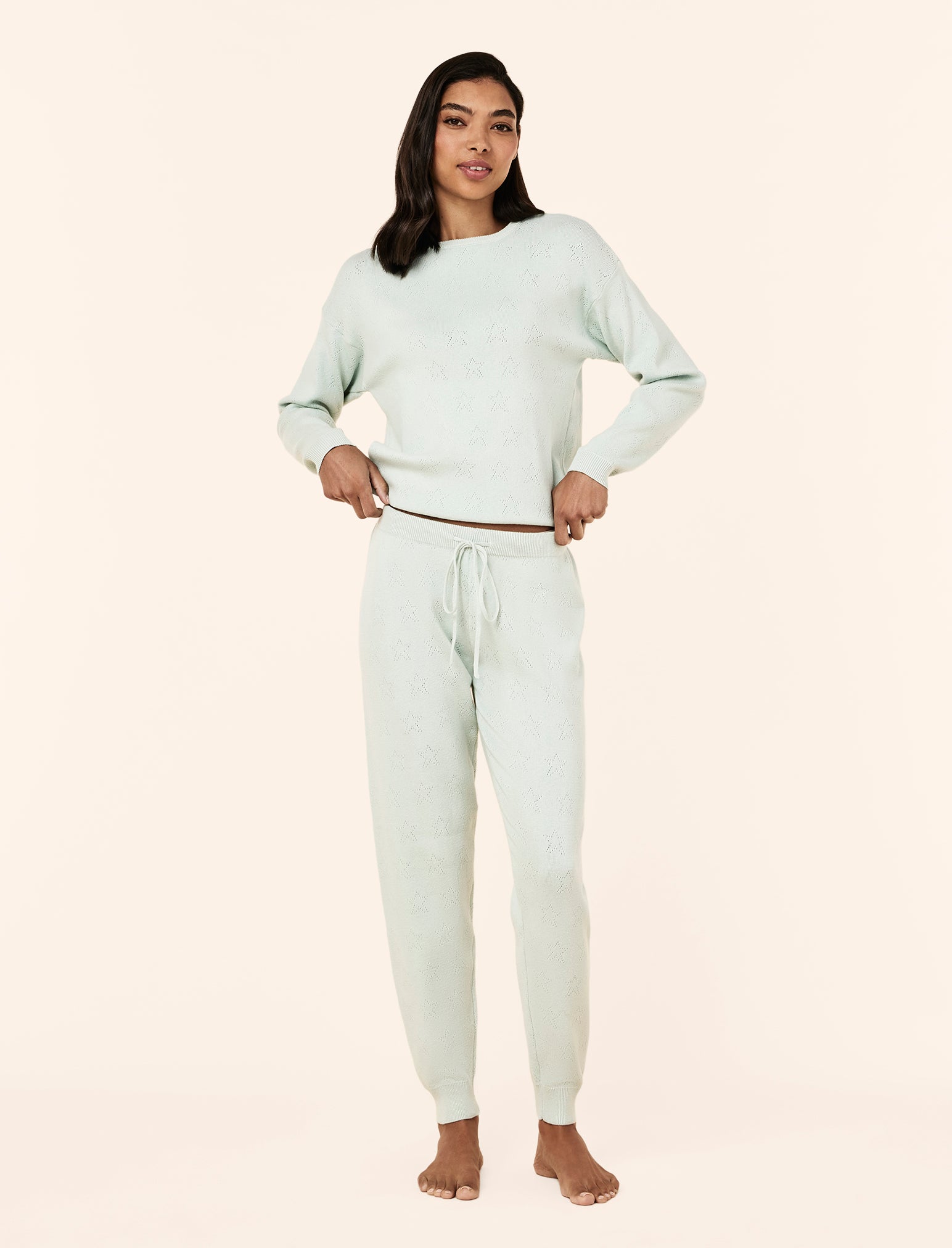 Cosy Pointelle Long Sleeve Top and Jogger
