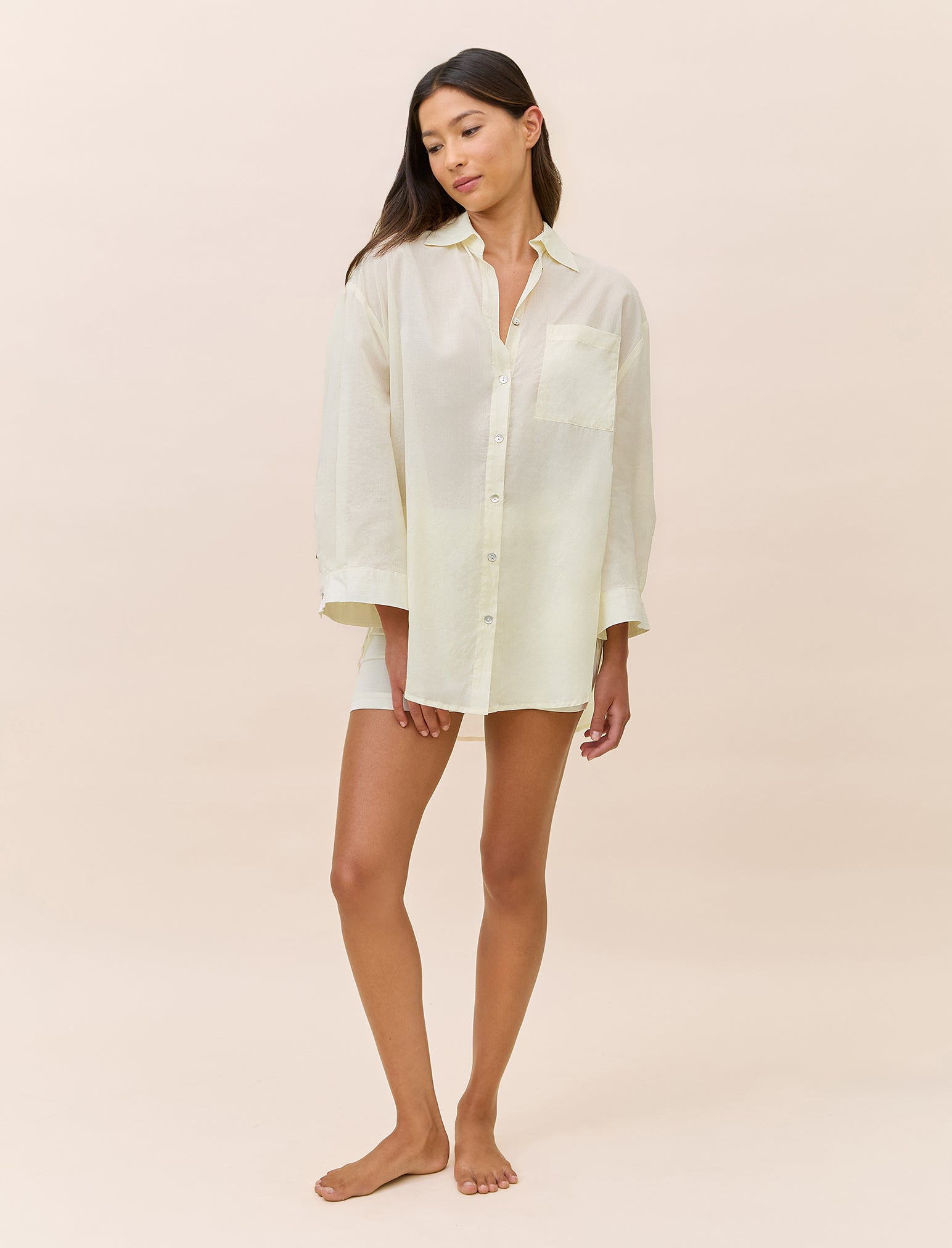 Callie Cotton Relaxed Long Sleeve Shirt