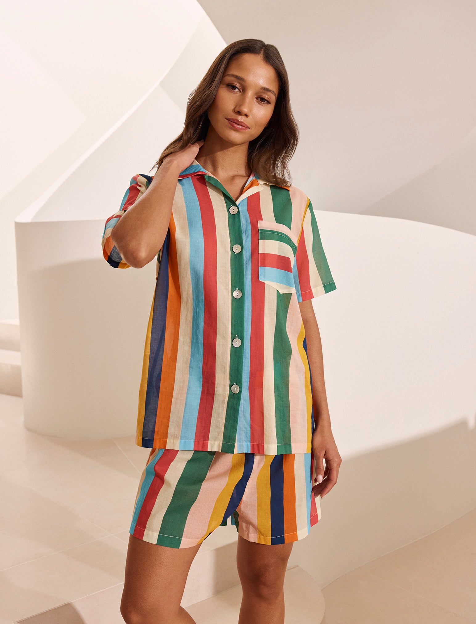 Holiday Stripe Boxer PJ