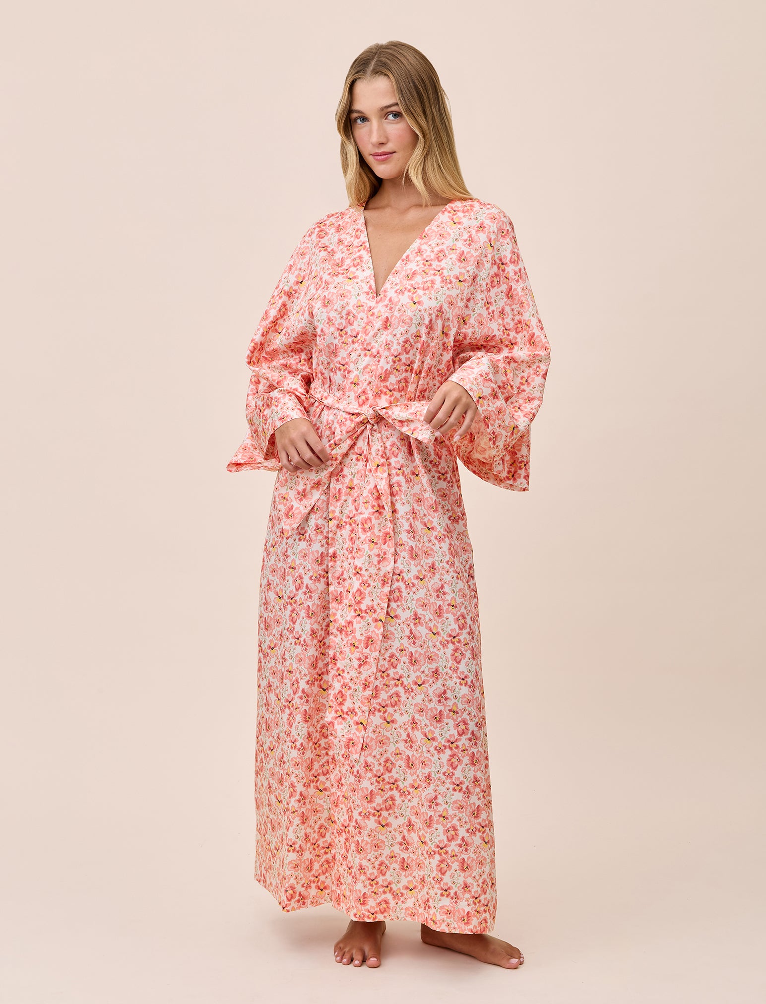 Molly Sims Cotton Kimono Maxi Robe